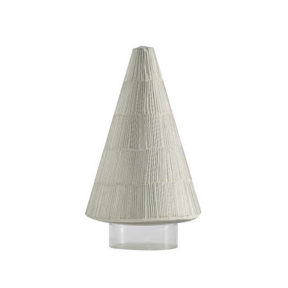 9" Snowy Mosaic Tree Cloches - POTTERY BARN - Picture 3 of 7